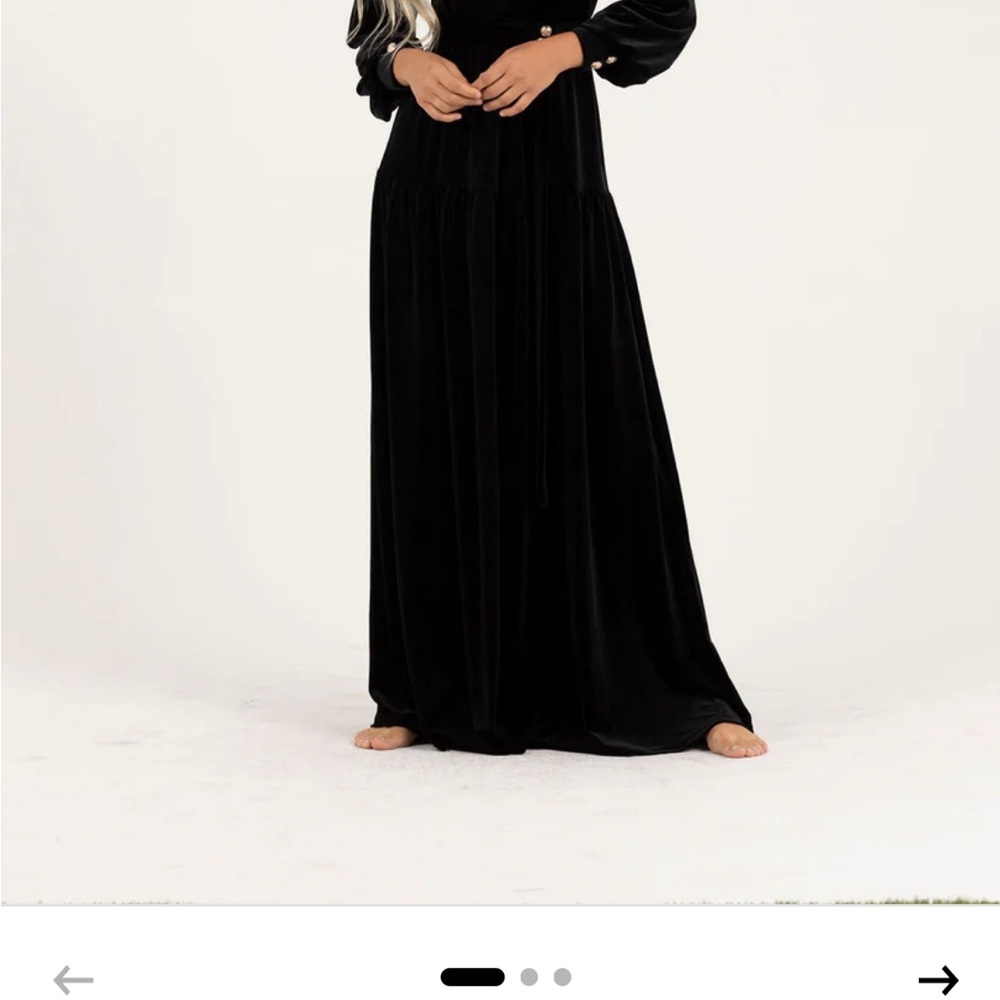 Aleeza Paris Mali Velvet Maxi Dress size XS